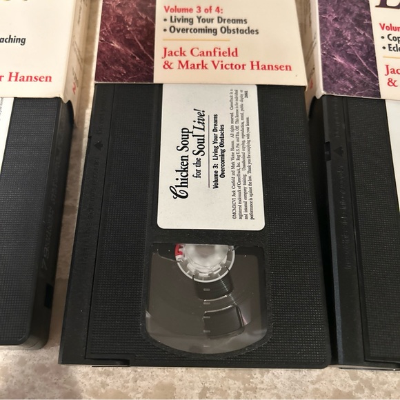 Lot Of 4 Chicken Soup For The Soul Live 1,2,3,4 VHS - Picture 8 of 9